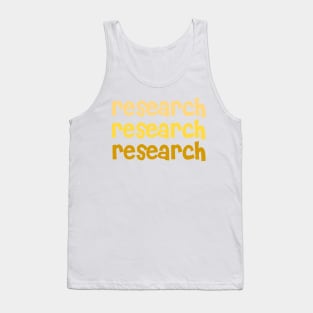 Research Lettering - Yellow Aesthetic - Occupational Therapy Tank Top